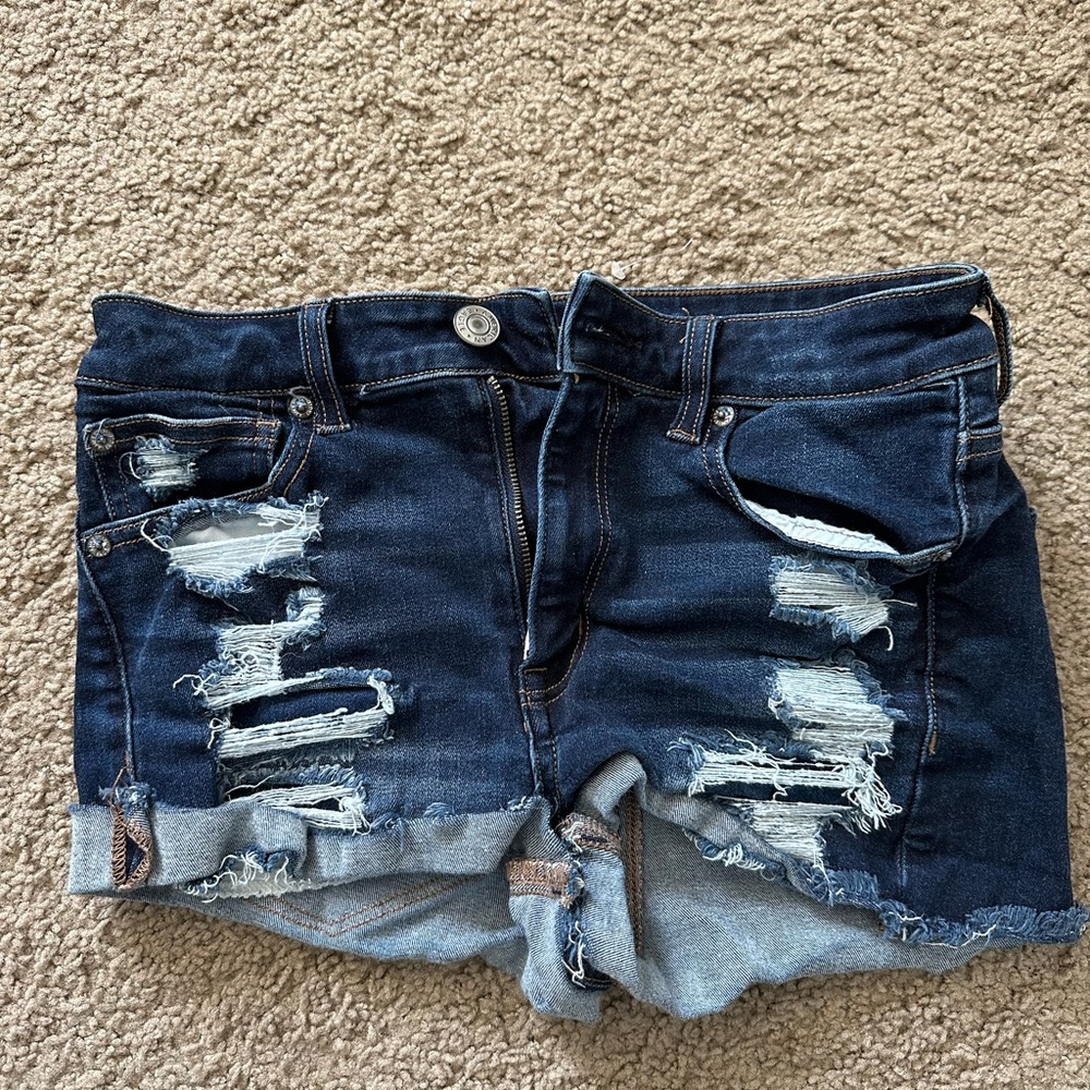 American Eagle Dark Wash Jean Shorts